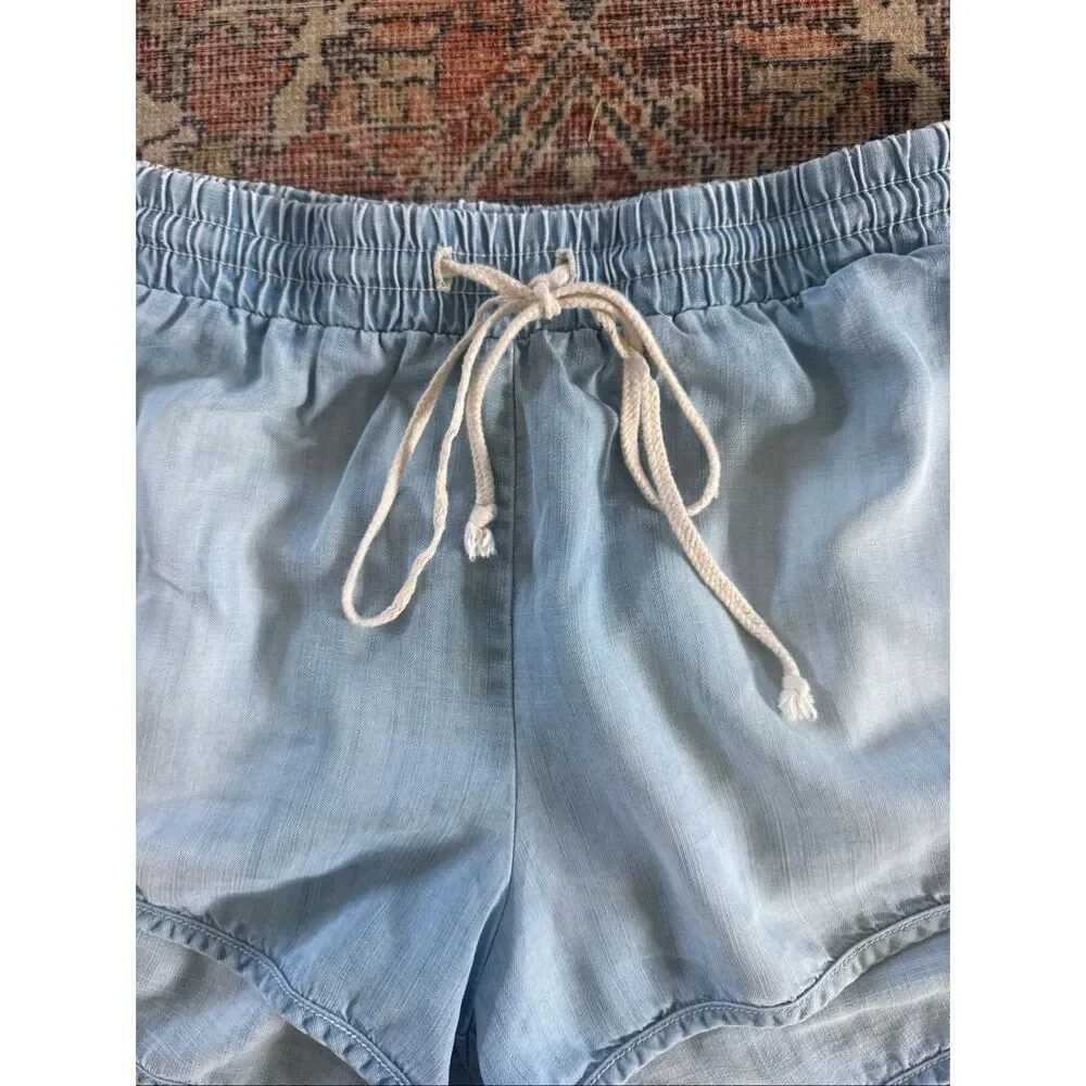 Bella Dahl Small Chambray Drawstring Shorts